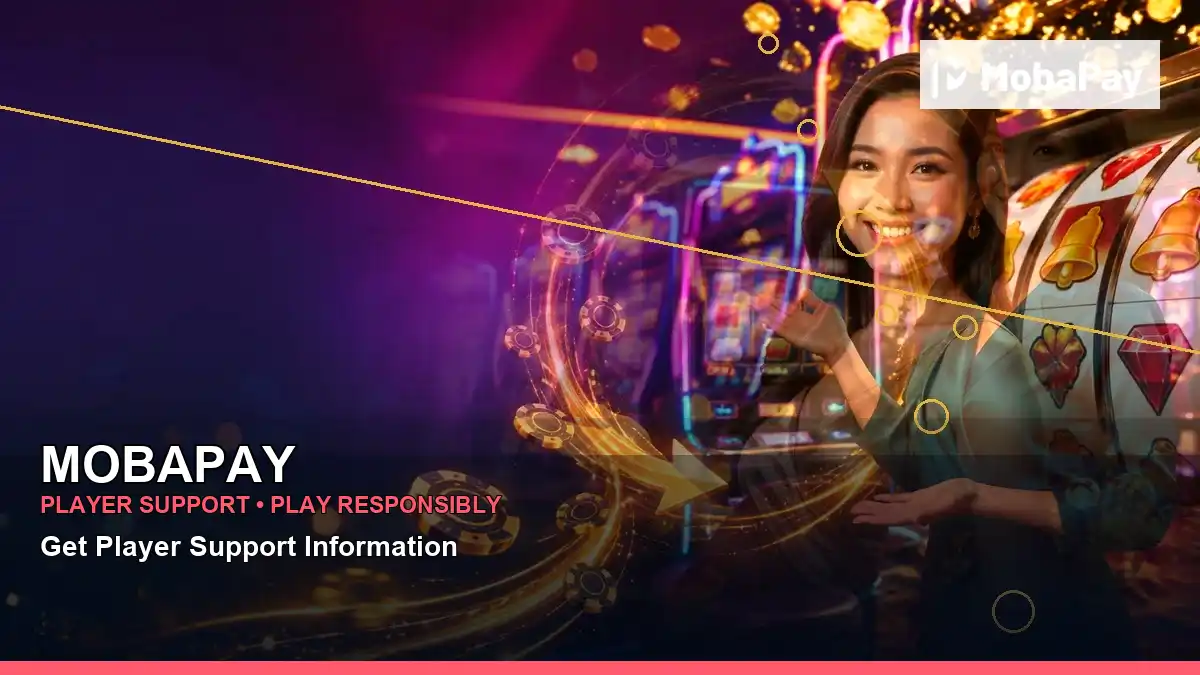 MOBAPAY luxury online slot games featuring an adult Filipina casino host with a wide-action composition