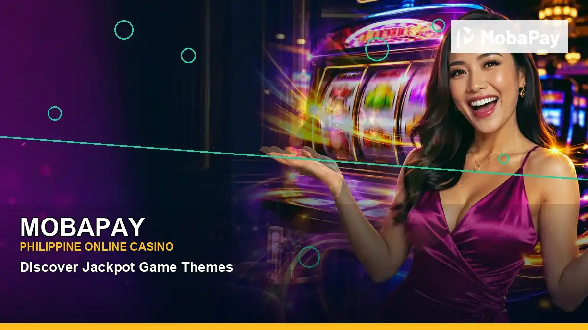 MOBAPAY play phone mobile casino games featuring an adult Filipina casino host with a right-framed composition — view 2