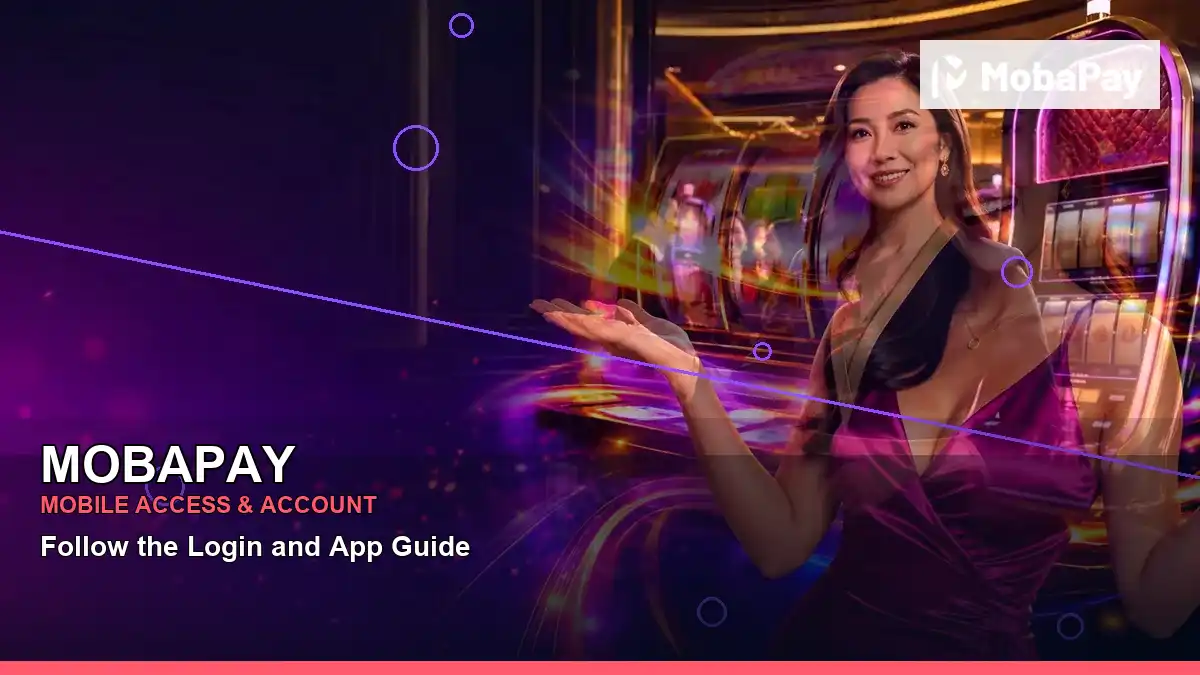 MOBAPAY burst free spins slot games featuring an adult Filipina casino host with a wide-action composition