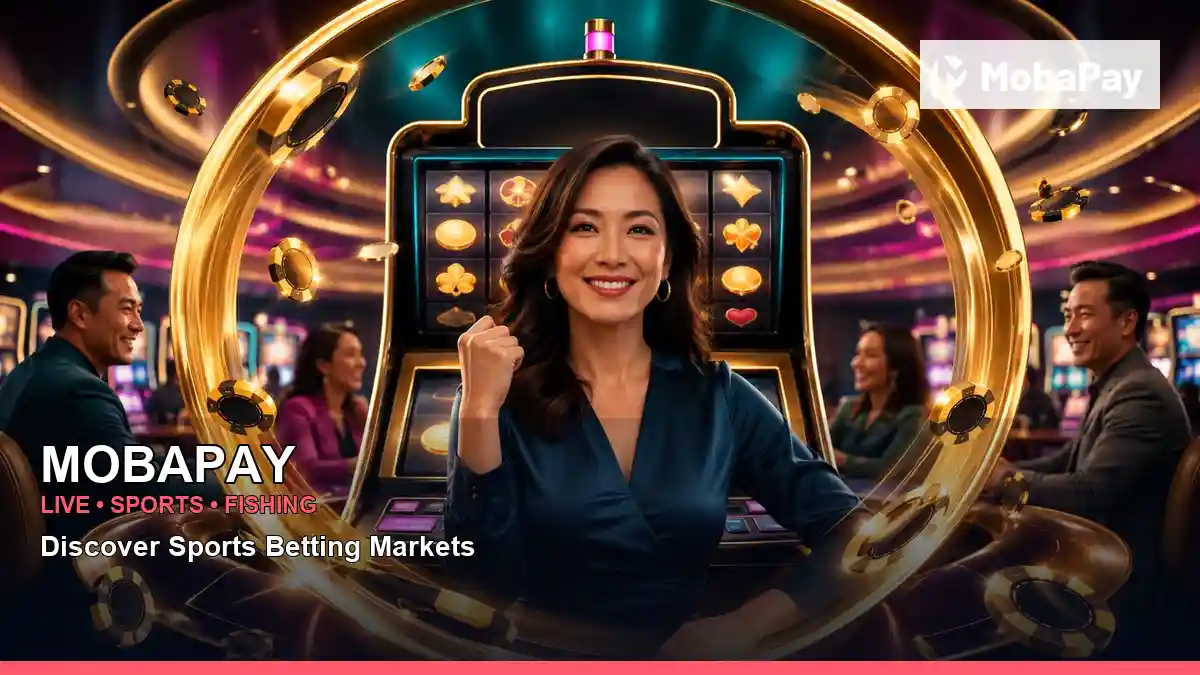 MOBAPAY casino cashback rewards featuring an adult Filipina casino host with a immersive composition
